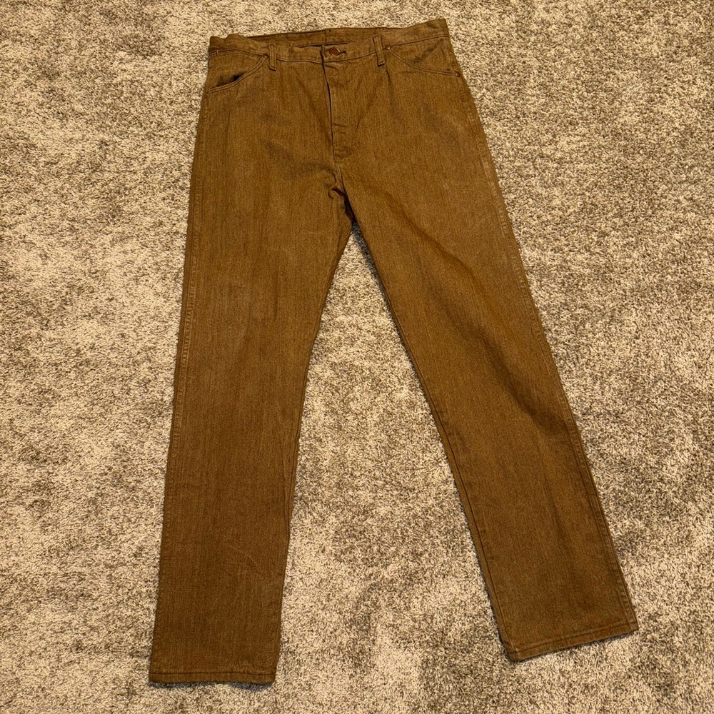 Brown Wrangler Cowboy Cut 38x34